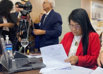 Fátima Araújo solicita recapeamento de vias do bairro Vila dos Nobres