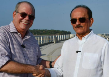 São José de Ribamar: Hildo Rocha e Dr. Julinho visitam obra de requalificação da orla