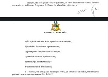 Maranhão: Felipe Camarão decreta cortes de gastos para equilibrar contas do MA