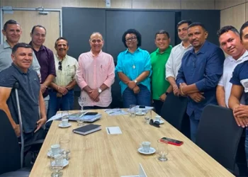 Cajari: Ponte dos Afogados: Aparício Bandeira recebe comitiva