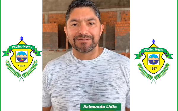 Paulino Neves: Prefeito Raimundo Lídio, visita a construção do tão sonhado Mercado Municipal