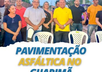 Anajatuba: Prefeito Hélder Aragão assinou a ordem de serviço asfáltica em Guarimã