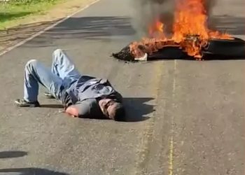 PM é amarrado e esfaqueado por manifestantes durante protesto no Maranhão