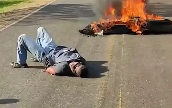 PM é amarrado e esfaqueado por manifestantes durante protesto no Maranhão