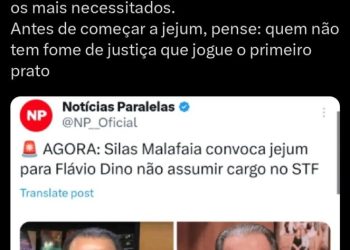 Aliado reage a Malafaia por jejum contra indicação de Dino ao STF: ‘Pilantra’