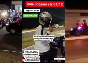 São Luís: ‘Rolê noturno’ termina em 26 prisões de motoqueiros em avenidas