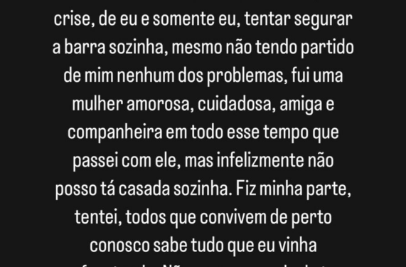 IMAGEM DO DIA: chega ao fim terceiro casamento de Cleomar Tema