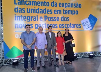 Santa Helena: Prefeito Zezildo Almeida participa do Lançamento da Expansão das Unidades em Tempo Integral e posse dos novos gestores escolares