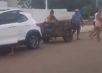 Vargem Grande: Homem é levado ao hospital em “carrocinha” por falta de ambulância