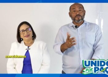 Paula Azevedo e Jorge Maru selam aliança em ato político no Maiobão