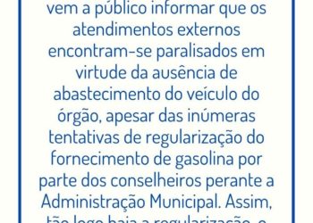 Prefeita Luciana Trinta deixa faltar combustível para Conselho Tutelar e órgão paralisa atendimentos