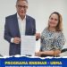 Cedral – Prefeito Fernando Cuba e secretária de Educação Eliedene, participam da assinatura do Acordo de Cooperação Técnica e Acadêmica com a UEMA, por meio do Programa Ensinar