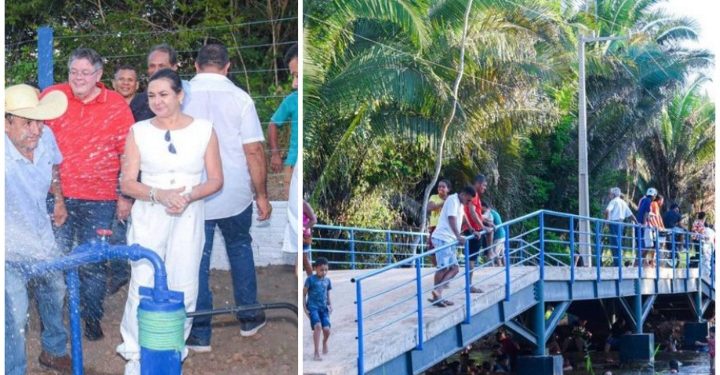 São Domingos: Prefeito Tratorzão entrega importantes obras no povoado Angelim