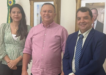 Bacabeira: Hilton e Fernanda Gonçalo discutem projetos com Brandão