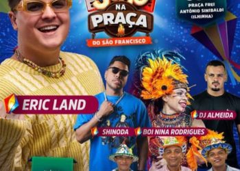 Tudo pronto uma mega produção no São João na praça do São Francisco.