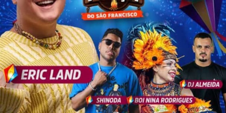 Tudo pronto uma mega produção no São João na praça do São Francisco.