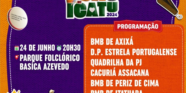 Icatu: começa hoje! O melhor são João do munim com uma vasta programação.