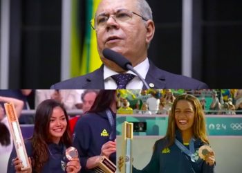 Atletas maranhenses que brilharam nas olimpíadas de Paris são homenageadas pelo deputado Hildo Rocha, na Câmara dos Deputados