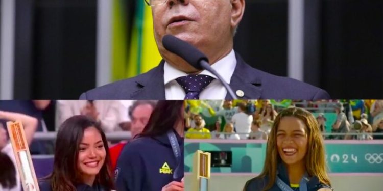 Atletas maranhenses que brilharam nas olimpíadas de Paris são homenageadas pelo deputado Hildo Rocha, na Câmara dos Deputados