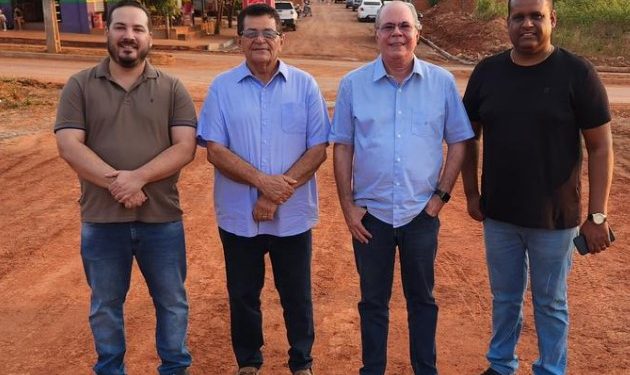 Açailândia: Deputado Hildo Rocha e prefeito Aluísio vistoriam pavimentação asfáltica