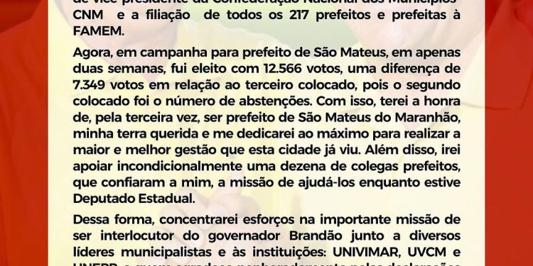 Famem: Miltinho desiste de candidatura e abre caminho para consenso com Roberto Costa