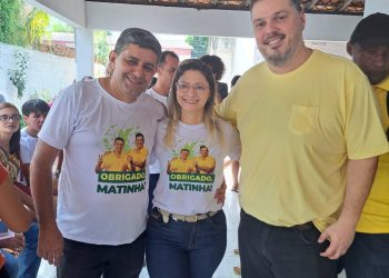Matinha: prefeito eleito Nilton Everton comemora a vitória com a população do município.