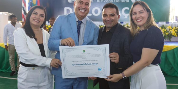 Governador Nunes Freire: Fernando PL é diplomado prefeito