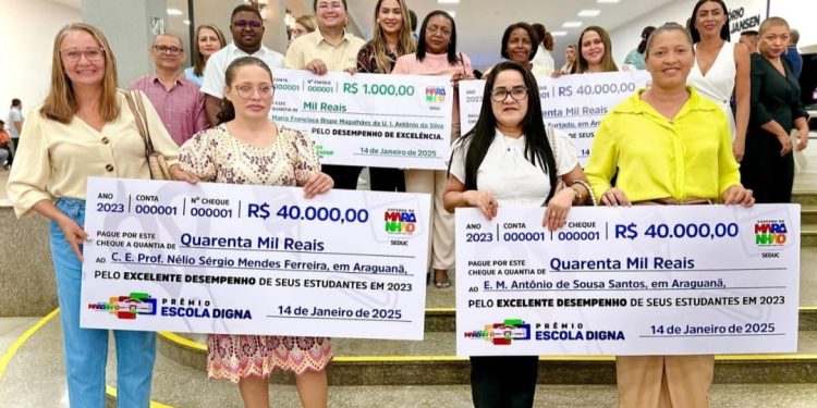 Araguanã/MA: Prefeito Flávio Amorim é destaque estadual ao receber prêmio Escola Digna para três escolas do município