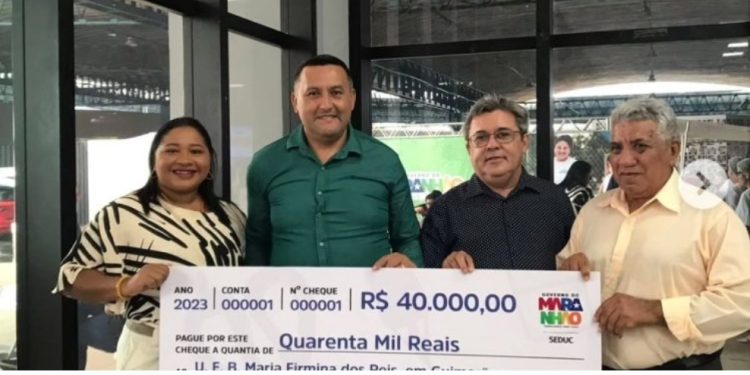 Guimarães/MA: Prefeito Magno e ex-prefeito Osvaldo Gomes recebem premiação no setor da Educação, em evento do governo do Maranhão