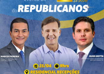 Republicanos promove grande evento com lideranças nesta sexta-feira.