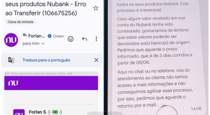 Cliente denuncia Nubank por reter dinheiro após cancelamento de conta