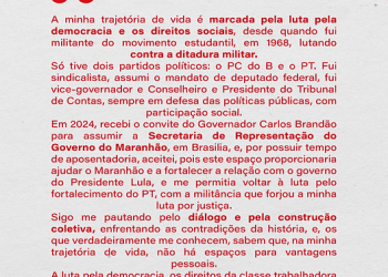 Washington Oliveira também nega venda de vaga no TCE-MA e defende trajetória política
