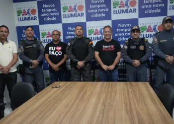 Fred Campos reforça parceria com forças de segurança e vistoria obras do novo quartel do 22º BPM em Paço do Lumiar