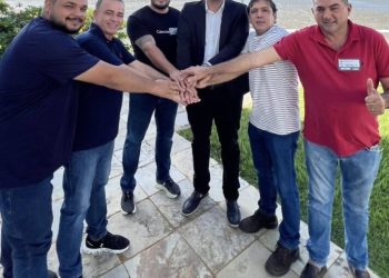 Erlanio Xavier e grupo de Amarantes são recebidos por Orleans Brandão