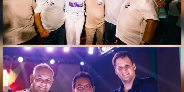 Júnior Viana cumpre agenda ao lado de Orleans Brandão em Presidente Dutra