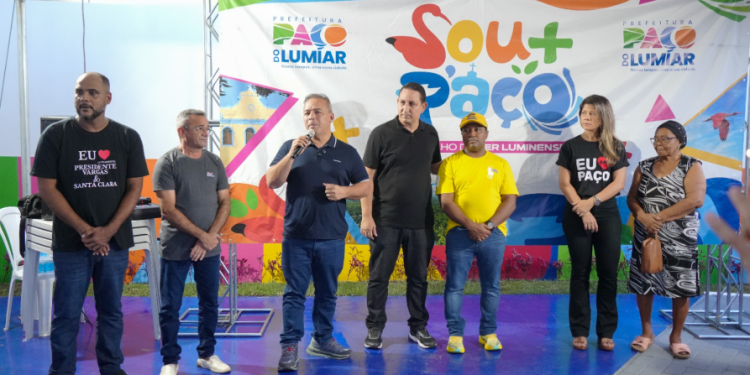 Fred Campos entrega mais uma praça em Paço do Lumiar