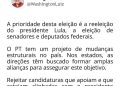Washington Luiz também critica decisão do presidente nacional do PT