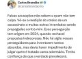 Brandão reage a ações relatadas por Dino e fala em perseguição