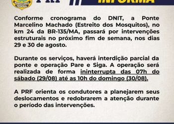 Novo “pare e siga” no fim de semana na ponte do Estreito dos Mosquitos