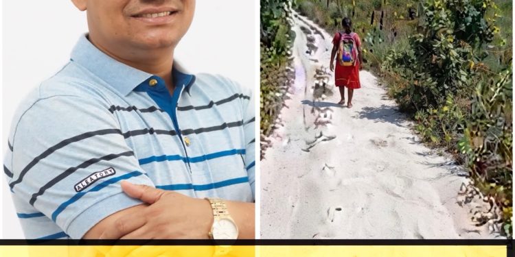 Pai chora ao mostrar dificuldades da filha para chegar à escola em Cachoeira Grande – MA
