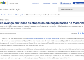 MEC destaca positivamente o IDEB do Maranhão