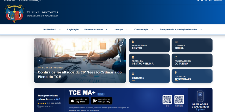 Novo portal do TCE-MA facilita acesso da população às decisões do Tribunal