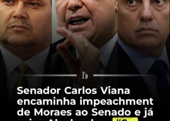 Senador protocola mais um pedido de impeachment contra de Moraes após novas mensagens de Vorcaro