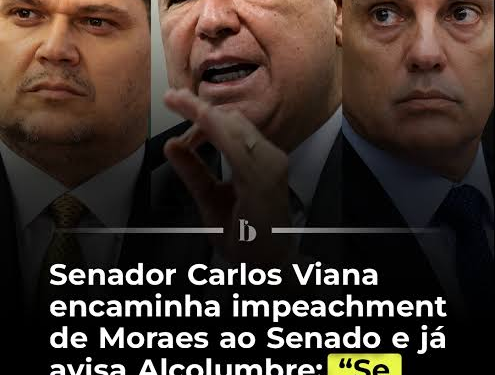 Senador protocola mais um pedido de impeachment contra de Moraes após novas mensagens de Vorcaro